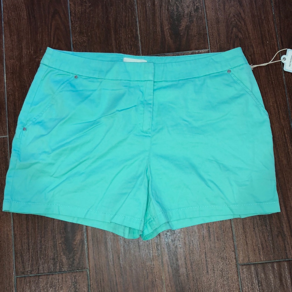 Dept. 222 Green Shorts. NWT. 10